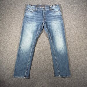 Michael Kors Parker Slim Fit Jeans Mens 36x30 Medium Wash Blue KS5901OHWJ